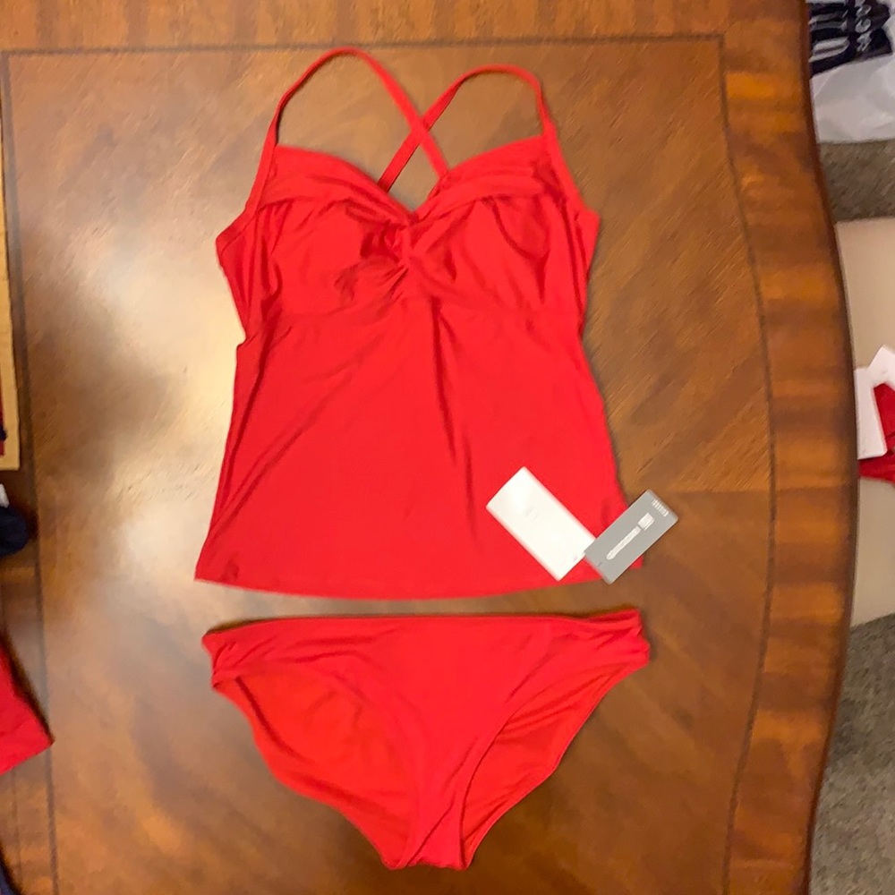 Athleta Tankini Swimsuit 38BC XL